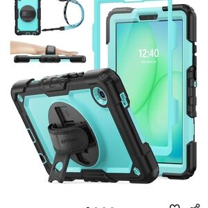 Sky Blue and Black SEYMAC Samsung Galaxy A11 Tablet Case